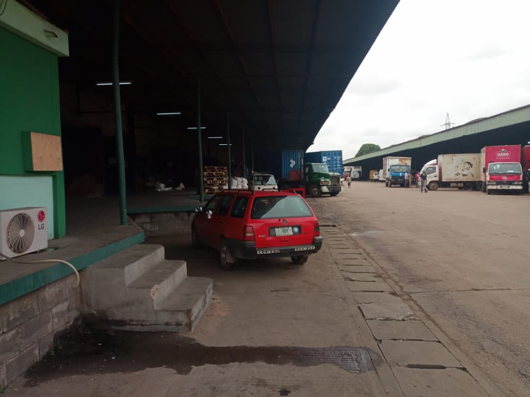 Warehouse loading bay entrance